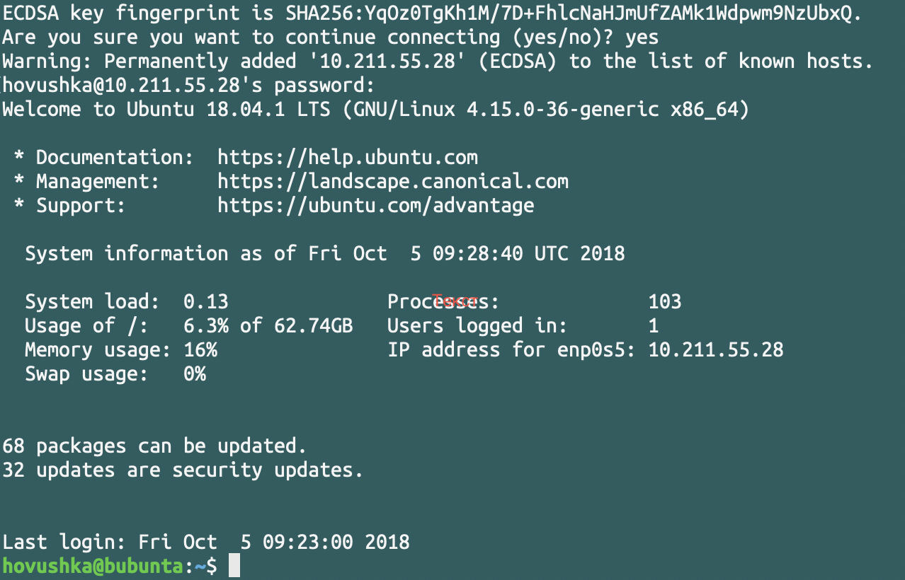 Подключение к локальной виртуальной машине Linux по SSH или как решить задачу о двух стульях ничьей - 10