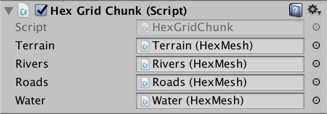 Карты из шестиугольников в Unity: вода, объекты рельефа и крепостные стены - 6