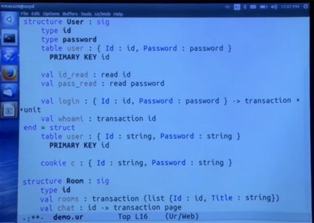 Курс MIT «Безопасность компьютерных систем». Лекция 11: «Язык программирования Ur-Web», часть 3 - 12