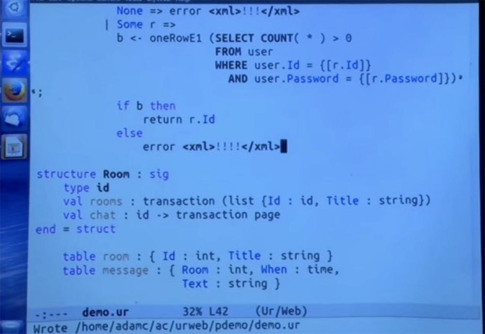 Курс MIT «Безопасность компьютерных систем». Лекция 11: «Язык программирования Ur-Web», часть 3 - 14