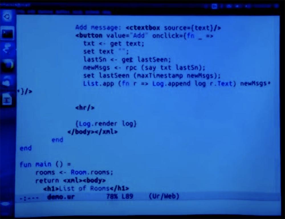 Курс MIT «Безопасность компьютерных систем». Лекция 11: «Язык программирования Ur-Web», часть 3 - 33