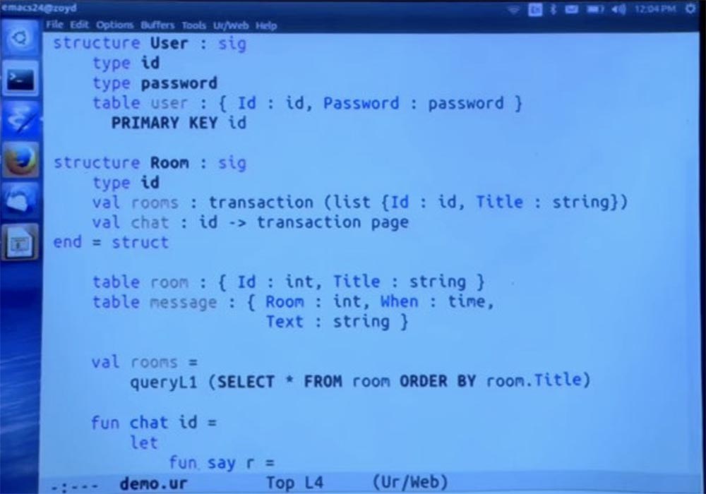 Курс MIT «Безопасность компьютерных систем». Лекция 11: «Язык программирования Ur-Web», часть 3 - 8