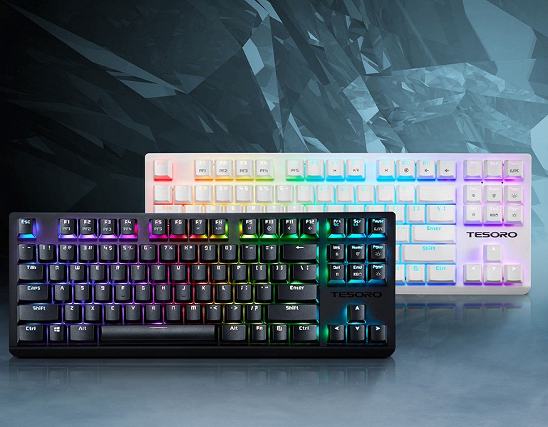 Механическая клавиатура Tesoro GRAM Spectrum TKL насчитывает 87 клавиш - 1 Механическая клавиатура Tesoro GRAM Spectrum TKL насчитывает 87 клавиш