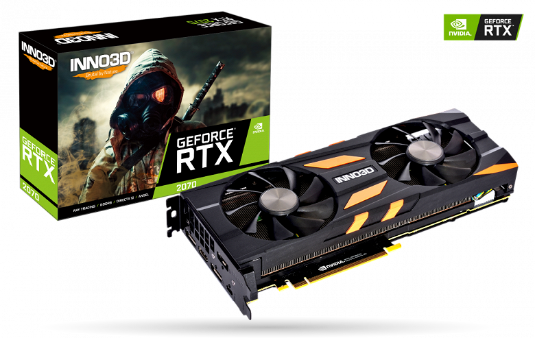 Серия 3D-карт Inno3D GeForce RTX 2070 включает две модели