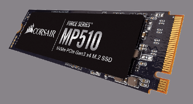 Скорость чтения SSD Corsair Force Series MP510 типоразмера M.2 достигает 3480 МБ/с 