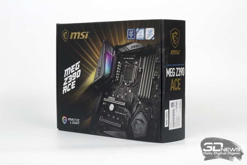 Новая статья: Обзор материнской платы MSI MEG Z390 ACE: к разгону 8-ядерных Coffee Lake готов!