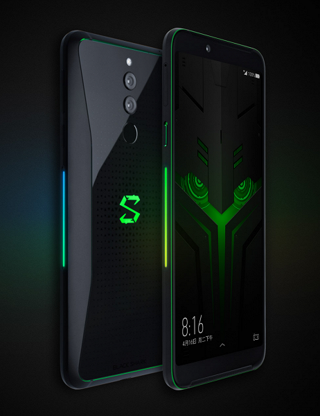 Представлен игровой смартфон Xiaomi Black Shark 2: 10 ГБ ОЗУ, настраиваемая подсветка, геймпад в комплекте