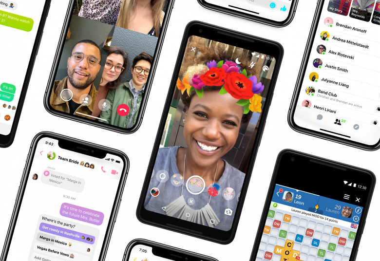 Представлено приложение Facebook Messenger 4, которое стало похоже на Skype