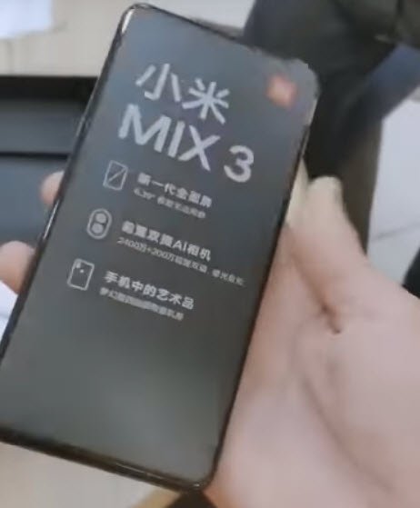 Флагманский смартфон Xiaomi Mi Mix 3 показали со всех сторон прямо перед анонсом - 1 Флагманский смартфон Xiaomi Mi Mix 3 показали со всех сторон прямо перед анонсом
