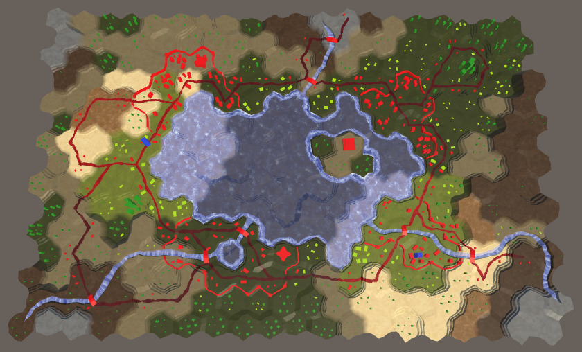 Карты из шестиугольников в Unity: туман войны, исследование карты, процедурная генерация - 10