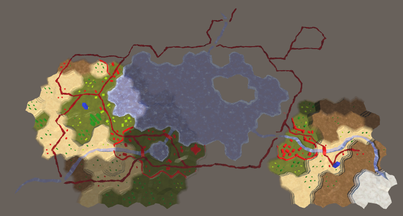 Карты из шестиугольников в Unity: туман войны, исследование карты, процедурная генерация - 27
