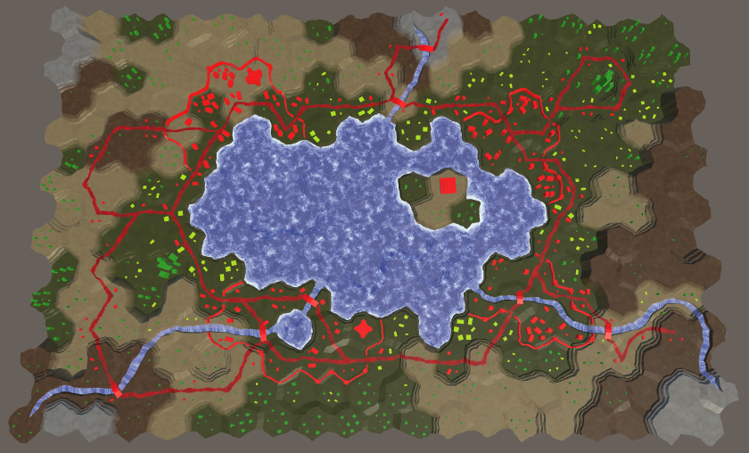 Карты из шестиугольников в Unity: туман войны, исследование карты, процедурная генерация - 6