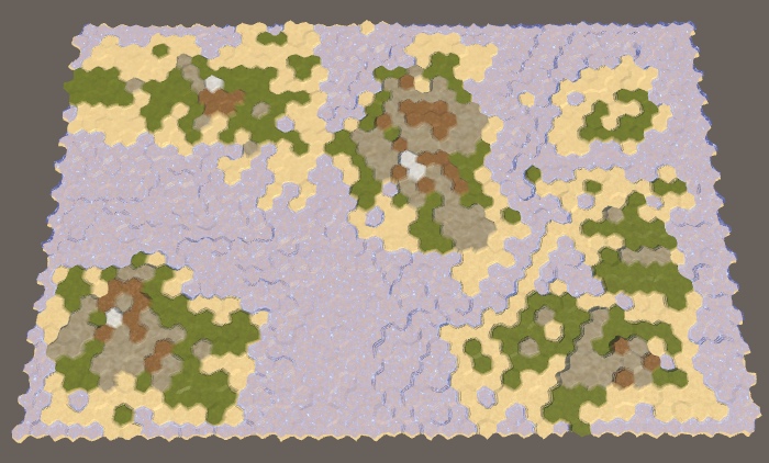 Карты из шестиугольников в Unity: туман войны, исследование карты, процедурная генерация - 63