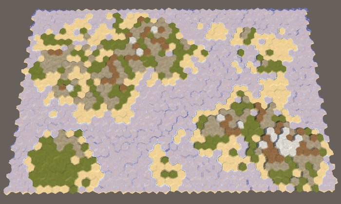 Карты из шестиугольников в Unity: туман войны, исследование карты, процедурная генерация - 64