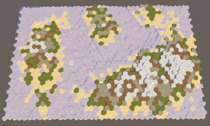 Карты из шестиугольников в Unity: туман войны, исследование карты, процедурная генерация - 65