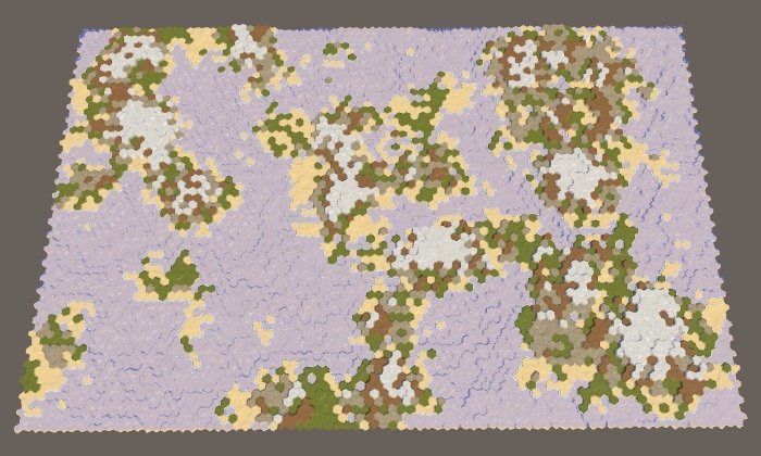 Карты из шестиугольников в Unity: туман войны, исследование карты, процедурная генерация - 83
