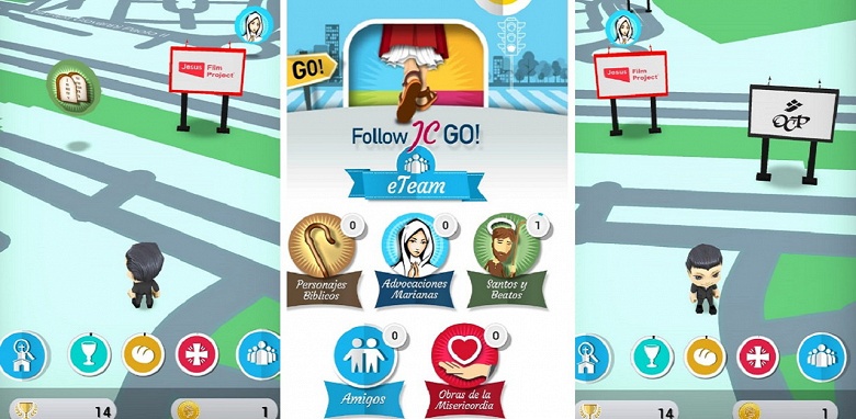 Follow JC Go — религиозная игра, где вместо покемонов нужно искать персонажей из Библии