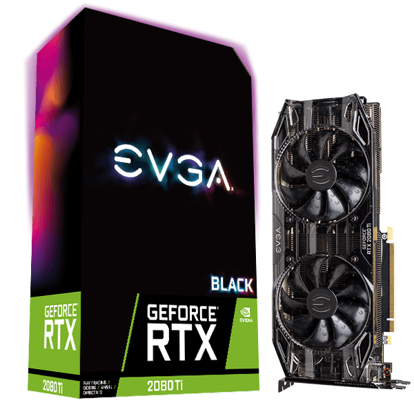 Представлена видеокарта EVGA GeForce RTX 2080 Ti Black Edition ценой $1000: частоты референсные, а кулер &ndash; нет