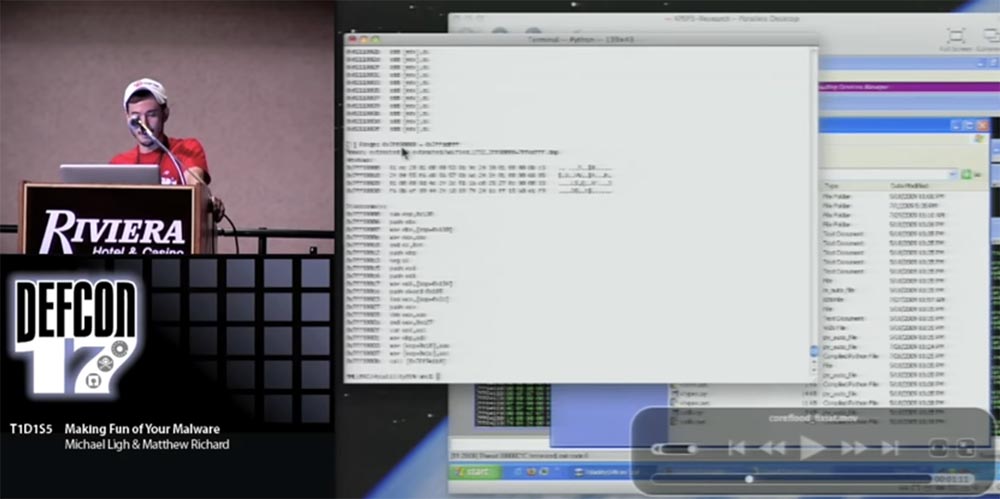 Конференция DEFCON 17. Посмеёмся над вашими вирусами! Часть 1 - 30
