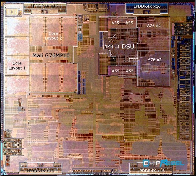 Фото дня: кристалл SoC Kirin 980