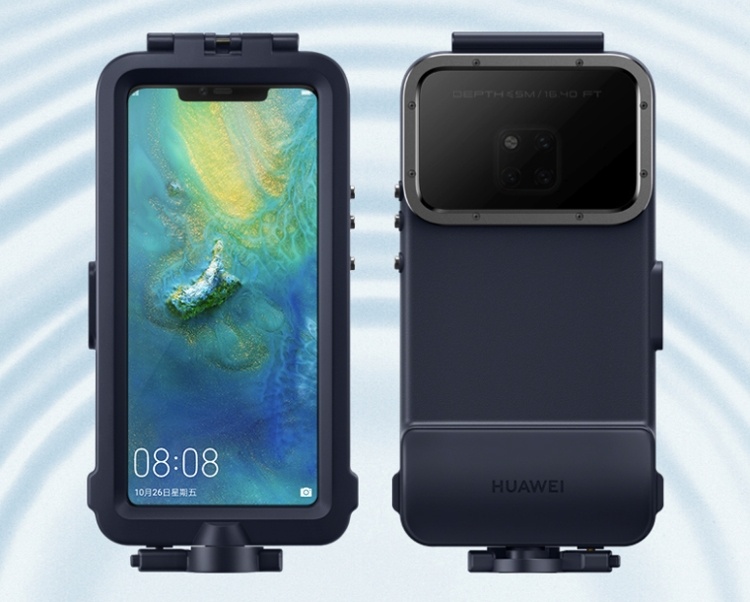 Футляр Diving Case превратит смартфон Huawei Mate 20 Pro в камеру для подводной съёмки