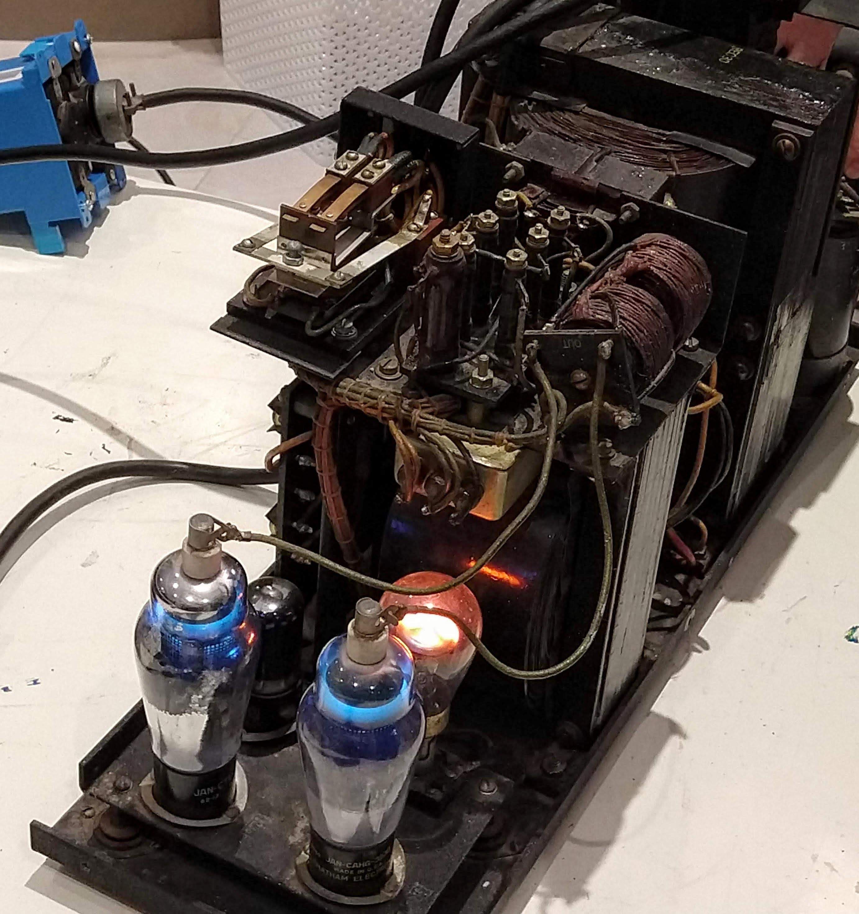 Импульсный блок питания для телетайпа из 1940х (со светящимися ртутными тиратронами!) - 9 Импульсный блок питания для телетайпа из 1940х (со светящимися ртутными тиратронами!) - 9