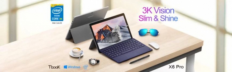 Wintel-планшет Teclast X6 Pro оснащен экраном 3К, SSD объемом 256 ГБ и 8 ГБ ОЗУ