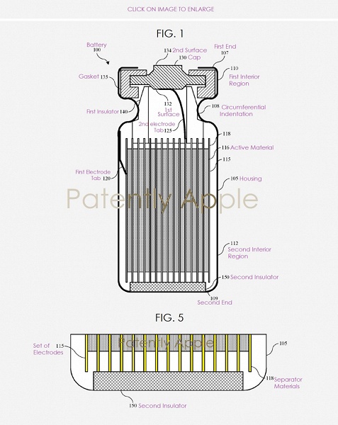 Apple патентует более стойкие к внешним воздействиям аккумуляторы 