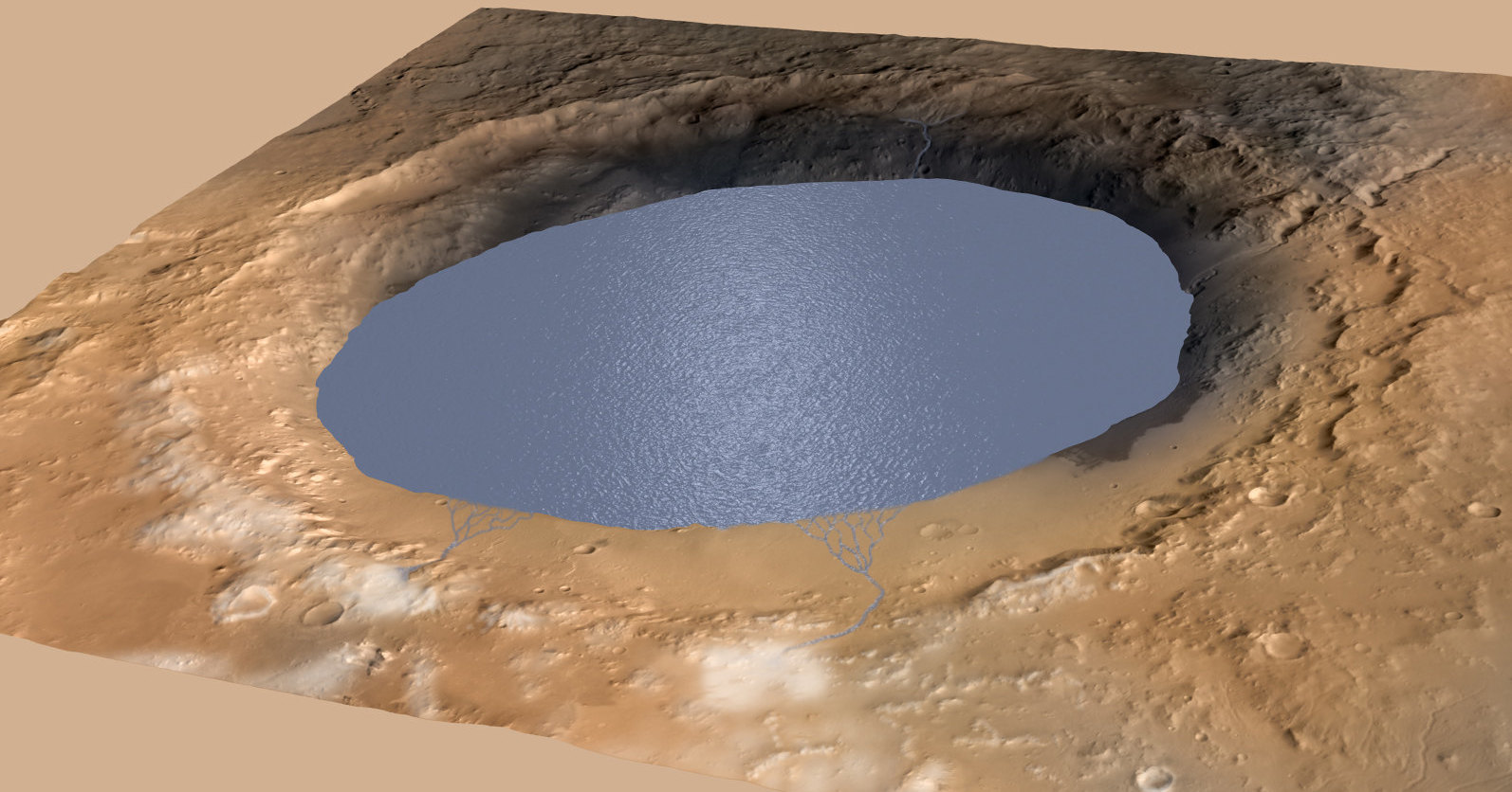 На Марсе найдены следы наводнений