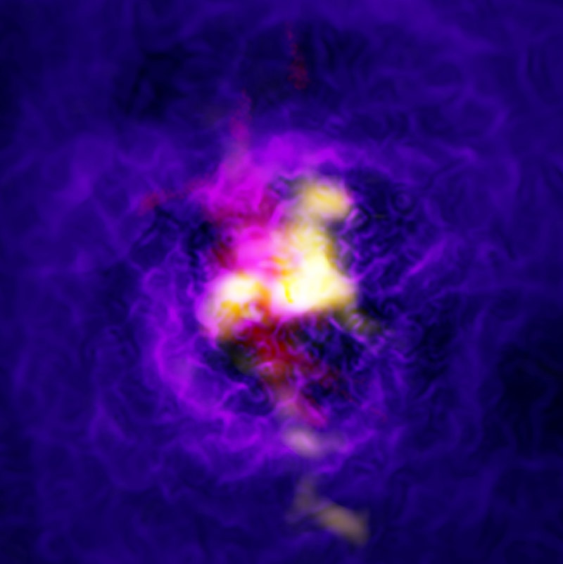 Астрономы обнаружили галактический фонтан