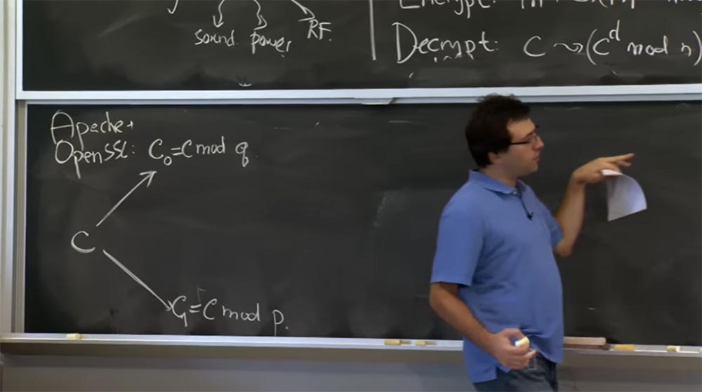 Курс MIT «Безопасность компьютерных систем». Лекция 16: «Атаки через побочный канал», часть 3 - 3 Курс MIT «Безопасность компьютерных систем». Лекция 16: «Атаки через побочный канал», часть 3 - 3