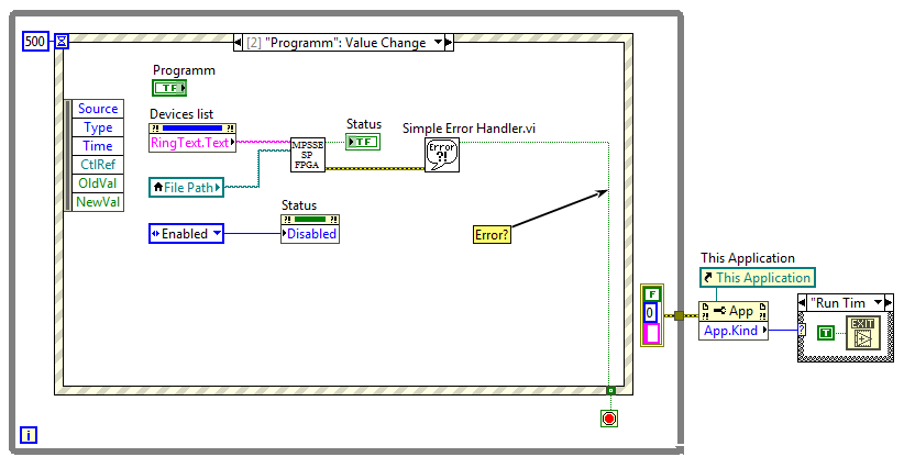 Пишем загрузчик ПЛИС в LabVIEW. Часть 2 - 10