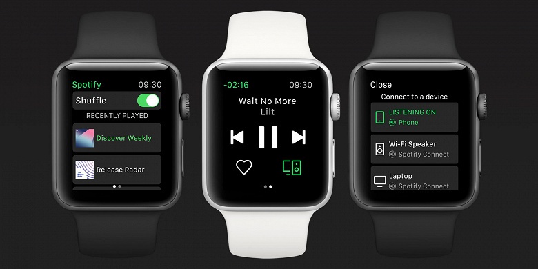 Spotify представила приложение для часов Apple Watch