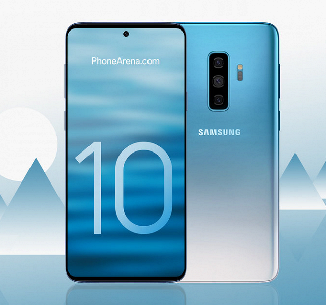 Бело-голубой станет одним из цветов Samsung Galaxy S10