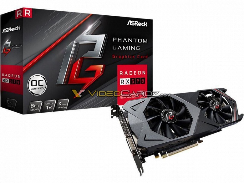 Видеокарта ASRock Radeon RX 590 Phantom Gaming X OC появилась на первых изображениях