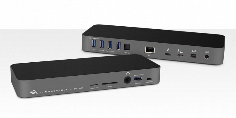 За док-станцию OWC Thunderbolt 3 Dock с 14 портами производитель просит 300 долларов