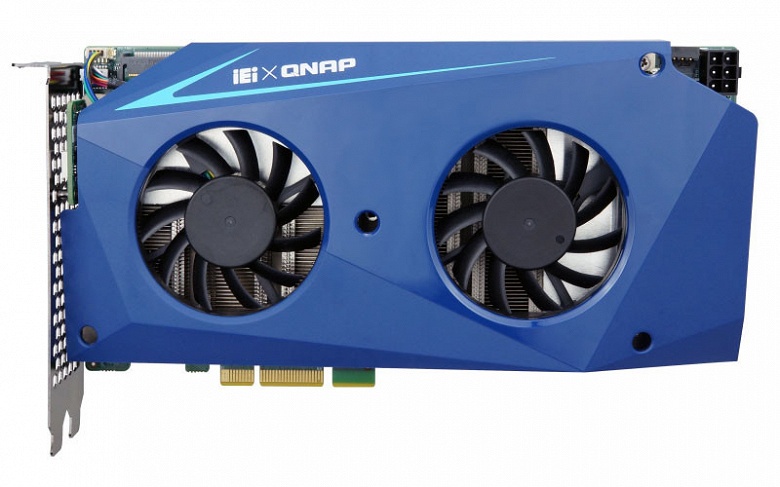 Ускоритель QNAP Mustang-200 с двумя процессорами Intel, собственной памятью и сетевыми портами выполнен в виде карты расширения - 1 Ускоритель QNAP Mustang-200 с двумя процессорами Intel, собственной памятью и сетевыми портами выполнен в виде карты расширения