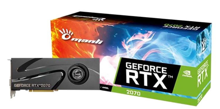 Видеокарты Manli GeForce RTX 20 оснащены вентилятором Blower Fan