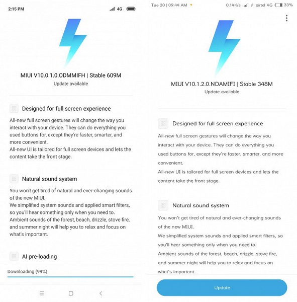 Стабильная прошивка MIUI 10 вышла для смартфонов Xiaomi Redmi 6 Pro и Redmi 5