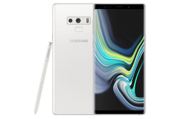 Фаблет Samsung Galaxy Note 9 предстал в белоснежном исполнении