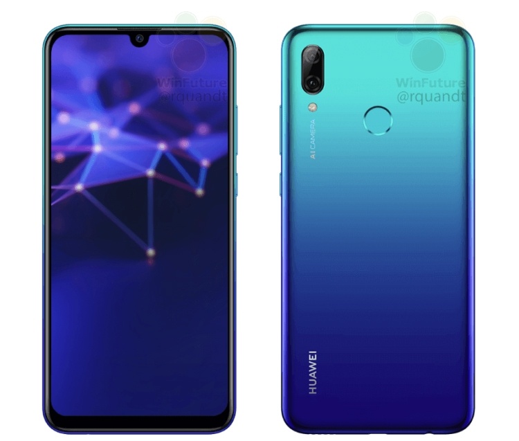 Смартфон Huawei P Smart 2019 показался на официальных рендерах