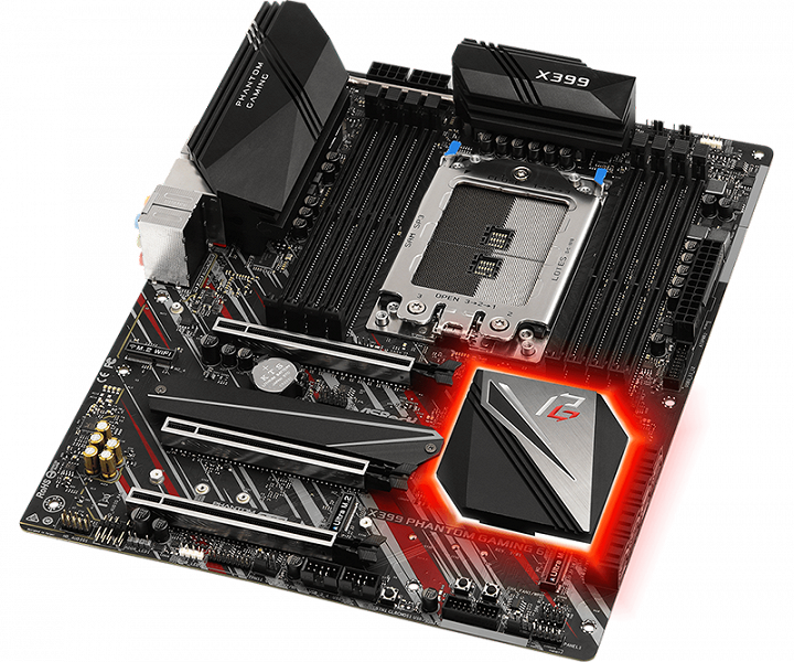 Материнская плата ASRock X399 Phantom Gaming 6 стала первой представительницей своей серии