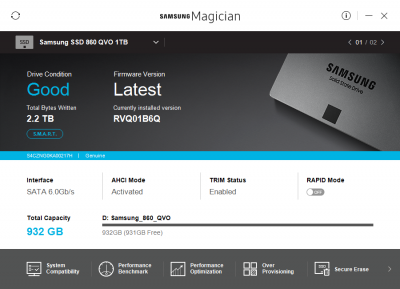 Новая статья: Обзор SATA SSD-накопителя Samsung 860 QVO: 10 тысяч за терабайт