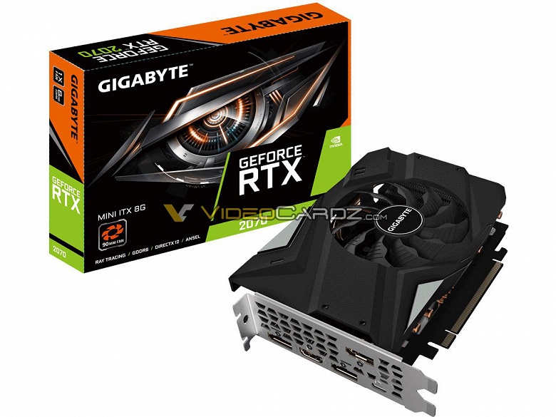 Появилось изображение 3D-карты Gigabyte GeForce RTX 2070 Mini ITX