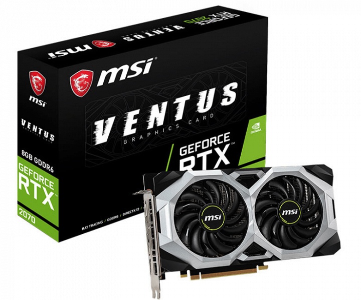 MSI GeForce RTX 2070 Ventus — самый компактный вариант RTX 2070 в каталоге MSI 