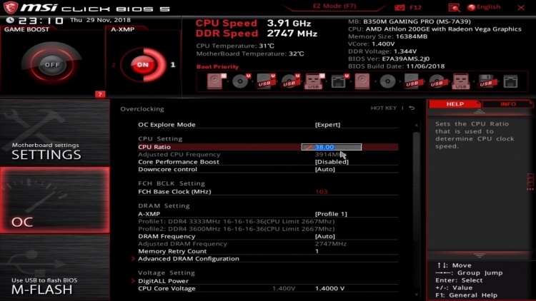 Процессор AMD Athlon 200GE всё-таки поддаётся разгону