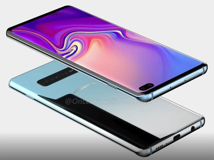 Рендеры смартфона Samsung Galaxy S10+ говорят о наличии пяти камер