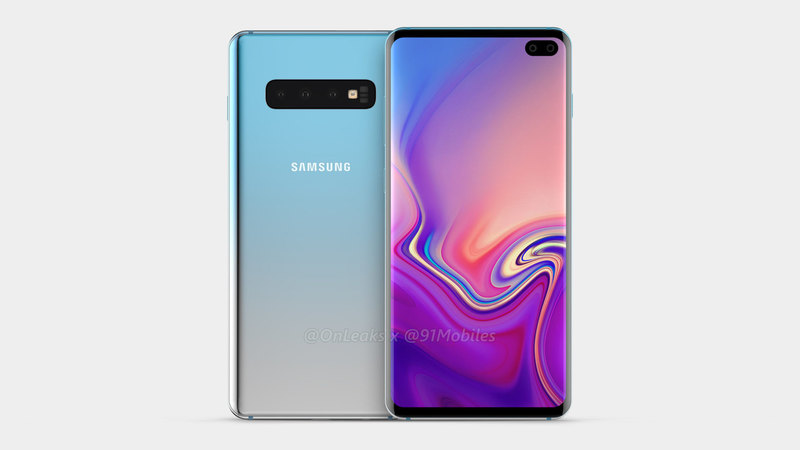 Samsung Galaxy S10+ показали на видеорендере