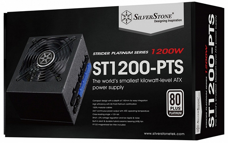 SilverStone ST1200-PTS и ST1000-PTS — самые маленькие блоки питания формата ATX киловаттного класса