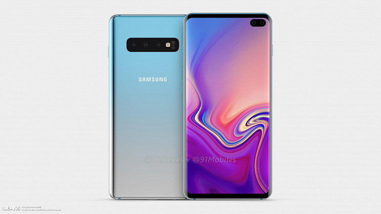 Живое фото защитного стекла для Samsung Galaxy S10+ подтверждает овальный вырез под камеру